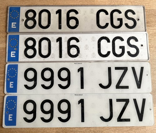 Vier nummernschild es - 4,