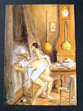 Karte, Honore Daumier, Die Glückliechen schlägt keine Stunde, Kunst, Erotik