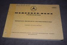 Ersatzteilliste Ersatzteilekatalog Mercedes Dieselmotor OM352 100-110PS 02-1972