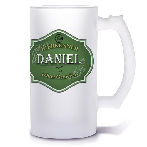 Personalisierter bierkrug mit - personalisierter,