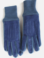 Wildleder Handschuhe  mit Strickeinsätzen ,warmfutter Gr.7/8 sehr guter Zustand