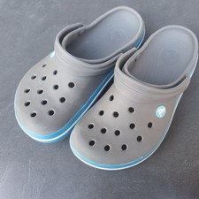 Crocs Sandalen Schuhe M 4 W 6 Gr. 36 Grau blau 
