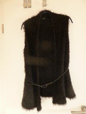 Plüschweste für Damen, Comma, schwarz, Größe 40