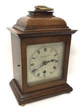 Antike Satin Nussbaum Kaminuhr