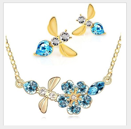 Vergoldet grün oder blau 18k - ,