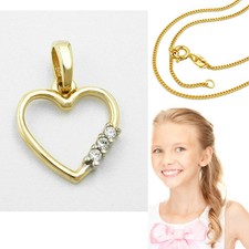 Kinder Damen bicolor Herz