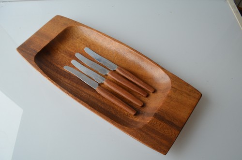 Dekorative teakschale 4 - teakschale, +