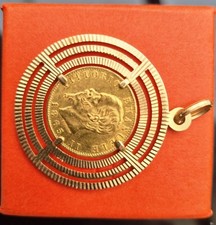 Münzanhänger gold - münzanhänger,