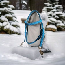 Maßgefertigte gebisslose Trense. Cob Größe Aqua Blau (jede Größe/Farben hergestellt)