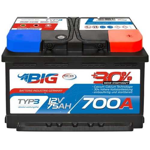 Autobatterie 12v 75ah - autobatterie, 700a