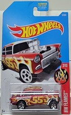 Hot Wheels 2017/012 - HW Flames 02/10 - '55 Chevy Bel Air Gasser /K10