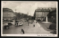 Ansichtskarte Berlin, Unter den Linden, Pariser Platz, Hotel Adlon, Brunnen 193 