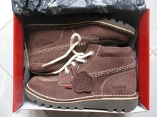 Kickers Stiefel Stiefeletten Boots Ralley marron foncé TT Gr. 34 Kick Hi NEU