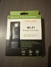 PIX-LINK Wi-Fi Range Extender Wireless TV Network Adapter / neuwertig