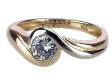 14 K 585 Gelb Gold Weißgold