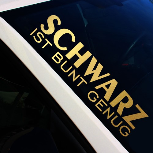 Frontscheibenaufkleber schwarz - frontscheibenaufkleber,
