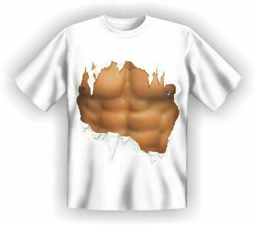 Herren shirt waschbrett - t-shirt,