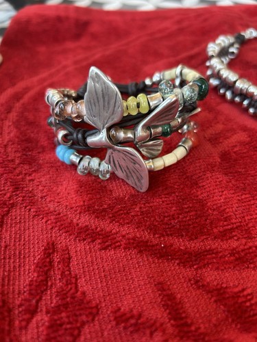 One lederarmband silber - one, of