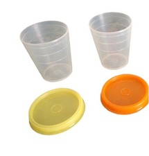 Tupperware 2 Wichtel mit Deckel Zwiebel Reste Kleine Dosen Tupper ???