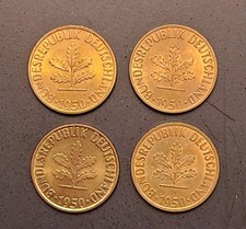 10 Pfennig 1950 D-F-G-J