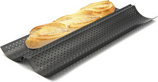 2er Baguette-Backblech für