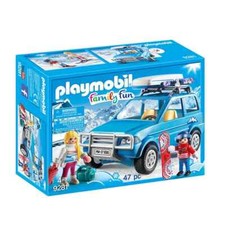PLAYMOBIL 9281 SUV Geländewagen Auto mit Dachbox Ski Urlaub 47 Tlg. NEU OVP