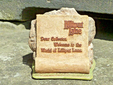 Lilliput Lane Emblem  - WELCOME SCROLL - 2002 mit Box