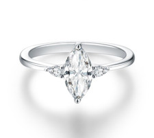 1ct marquise cut ring solitär - ring,