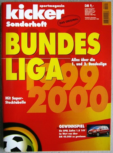 Kicker sonderheft bundesliga - kicker,