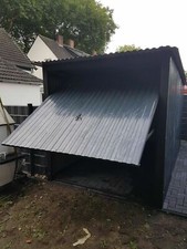 Garage 2,5x4m in RAL7016 Container Garage KFZ Lager Schuppe mit Aufbau 11454!!