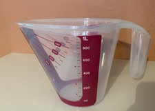 Tupperware,Meßgenau,1,0l,Combi-Pro Meßbecher,weinrot,Schnäppchen,NEU+OVP!!