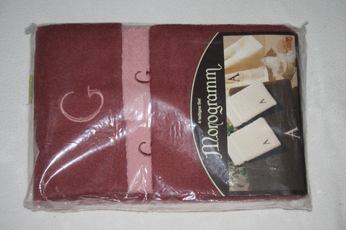 Monogramm frottier set - frottier-set, 4