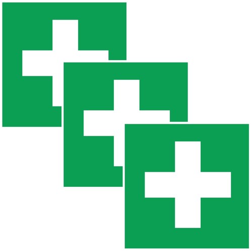 Aufkleber erste hilfe - 3x,