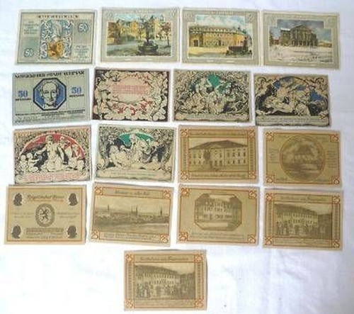 Banknoten notgeld stadt - banknoten,