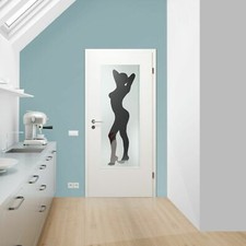 Verglasung Glaseinsatz für Holztür 138-1-F-LA Klarglas mit Dekor "Frau"