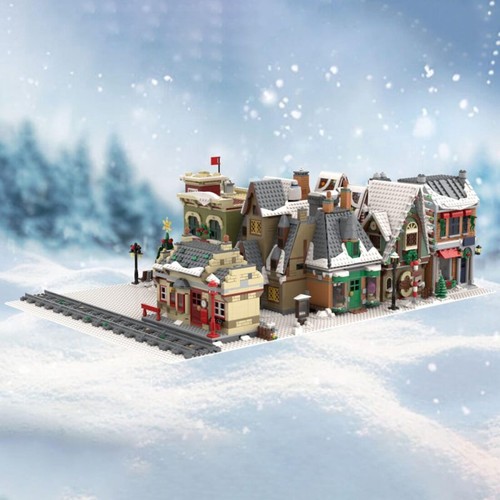 Winter modular train station - modular,