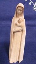 Holzfigur MADONNA MIT KIND 13 cm * Holzschnitzerei* Hl.Muttergottes*Südtirol
