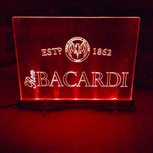 Bacardi led acryl - acryl, leuchtschild