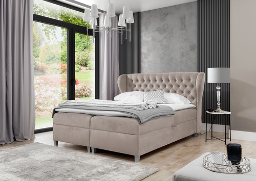 Luxus doppel bett chesterfield - luxus,