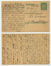 121464 - Ganzsache P 156 - Postkarte - Bremen 12.7.1924 nach Munster Lager