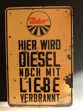 Zetor Traktor Blechschild