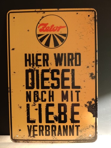 Zetor traktor blechschild - zetor,