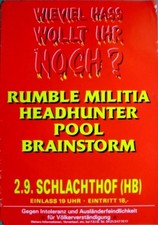 WIEVIEL HASS WOLLT.... - 1993 - In Concert - Punk - Rumble Militia - Poster