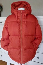 H&M watierte Jacke rost rot  stepp Jacke Mantel  Gr. L