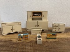 altes Puppenstuben Möbel 50er Wohnzimmer 