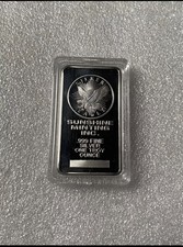 1 Oz Unze Sunshine Minting Barren (Neusilber) + Kapsel Hülle !