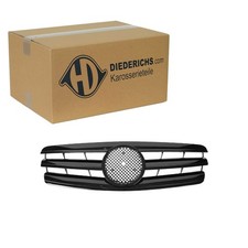DIEDERICHS SPORT GRILL KÜHLERGRILL SCHWARZ GLÄNZEND passend für MERCEDES W203