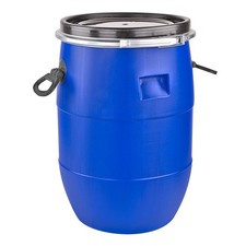 Maischefass Weithalsfass Weinfass Gärfass Mostfass Getränkefass Fass 60 l blau