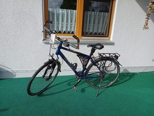 Herren Trekking Fahrrad 28 Zoll, Shimano 27-Gang Schaltung, viel Zubehör, Blau