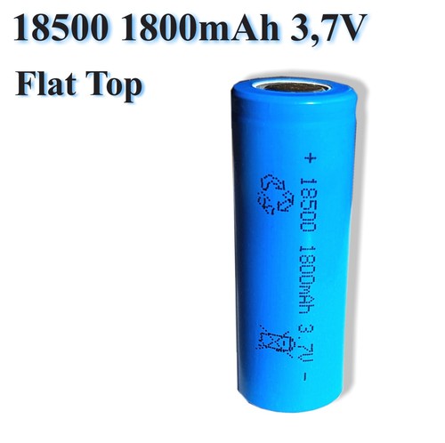 18500 1800 mah flat top - mah, flat-top